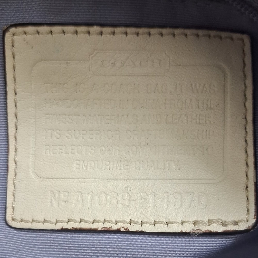 Coach Tan and Brown Signature Shoulder Bag - Picture 2 of 10